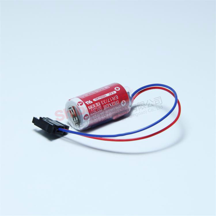 ER17/33 单体 带插头 按要求加插头 Maxell 授权代理 原装电池 3.6V 1600mAh 5