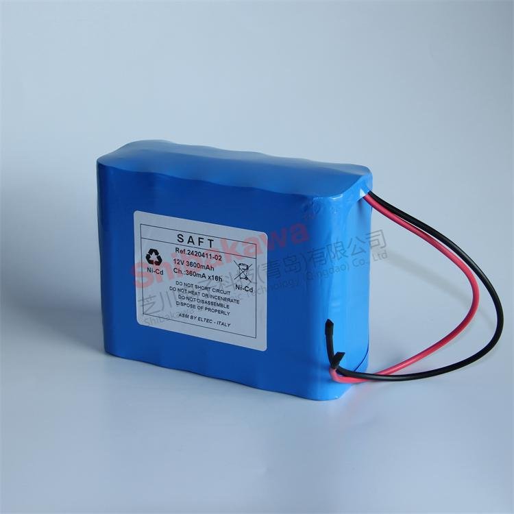 SAFT REF:2420411-02  12V 3600mAh Nickel-cadmium rechargeable battery pack 4