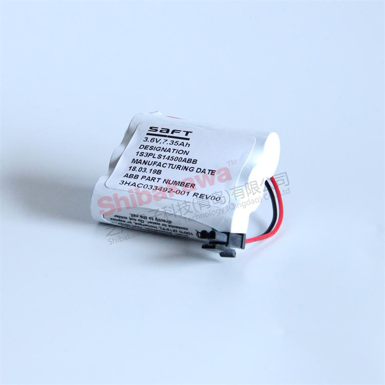 3HAC033492-001 ABB lithium battery 1S3PLS14500ABB SAFT 3.6V 7.8Ah 6