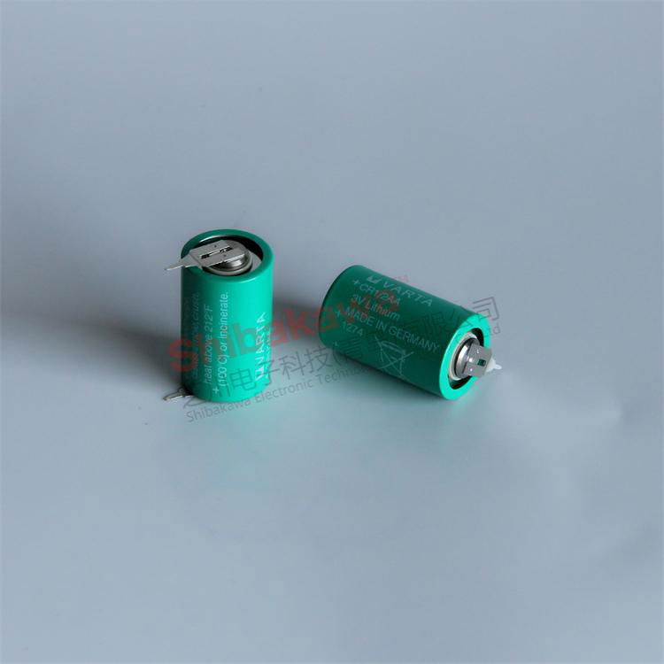CR1/2AA CR14250 VARTA 3V lithium battery with 2P solder pin 6127701012 5