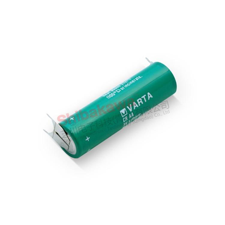 CRAA CR14500 VARTA Valta 3V Lithium Battery with 3PIN Feet 6117201301 2