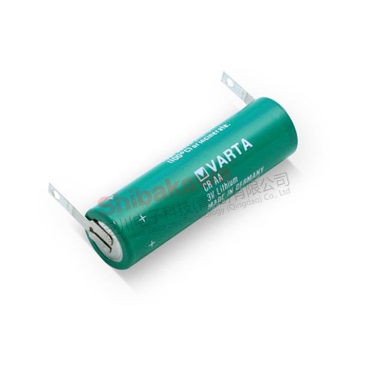 CRAA CR14500 VARTA 瓦尔塔 3V 锂电池带 带焊片 6117301301