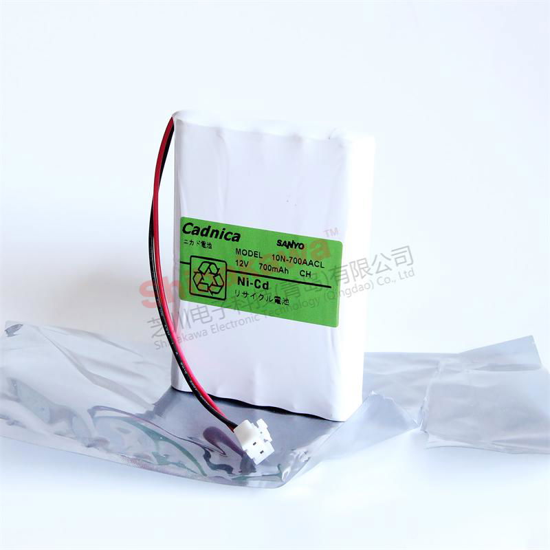 10N-700AACL 700mAh SANYO Cadnica Sanyo Battery Pack Niplo NCU-12 3