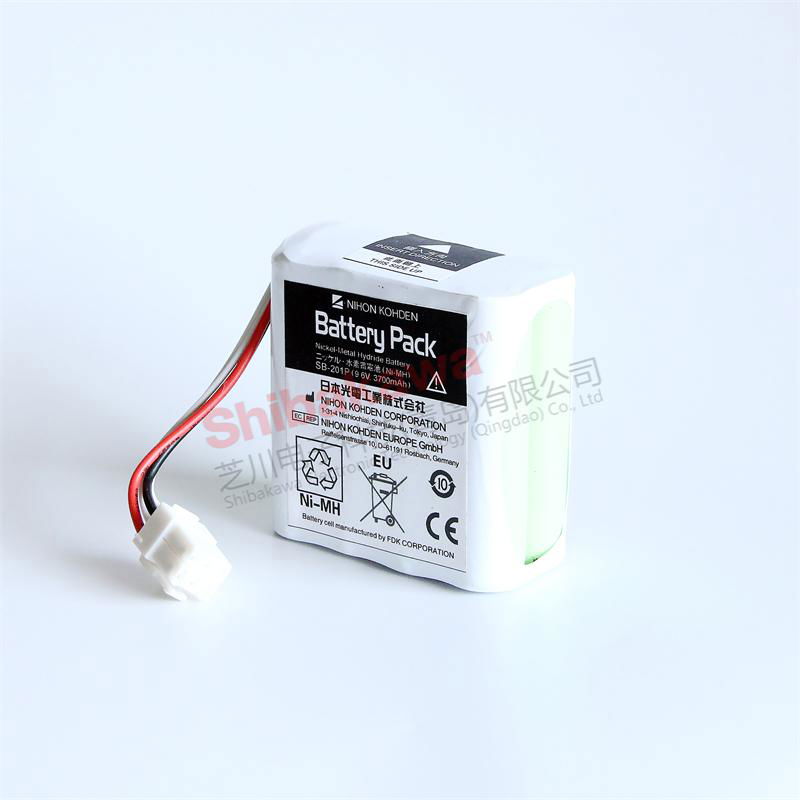 SB-201P Nihon Kohden Rechargeable battery 9.6 V 3700 mah 2