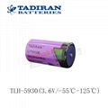TLH-5930 D ER32L615 Tadiran high temperature battery with connector/foot