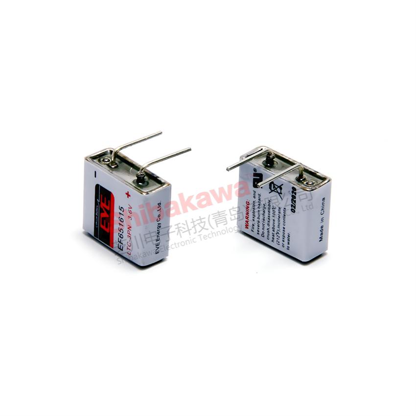 EF651615 EVE 亿纬锂能 锂亚方形电池3.6V一次性 容量 400mAh 锂电池