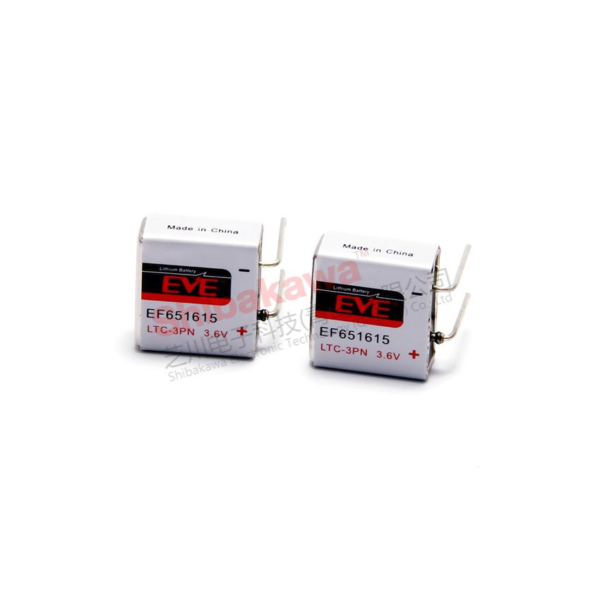 EF651615 EVE 亿纬锂能 锂亚方形电池3.6V一次性 容量 400mAh 锂电池 4