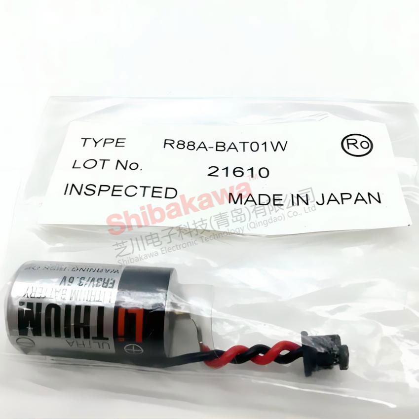 R88A-BAT01W Omron歐姆龍PLC 用鋰電池 東芝ER3V/3.6V鋰電池 ER3V 5