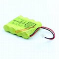 4N-600AAC 4.8V 600mAh 三洋SANYO Cadnica 镍氢 镍镉 充电电池组 4