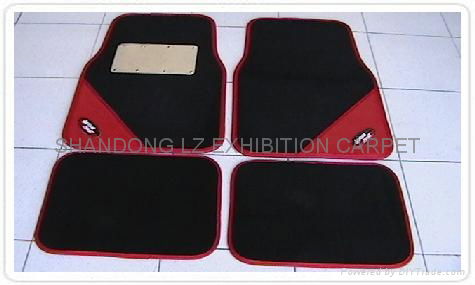 Eco-friendly carpet 4PC/set car floor mat size: front 44*68cm, rear 44*34cm  