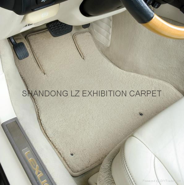 Auto Mall/ Car dealer shop supply interior accessories 4 pcs car floor mat with  2