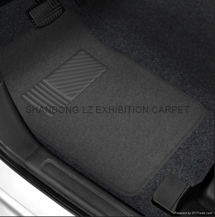 Auto Mall/ Car dealer shop supply interior accessories 4 pcs car floor mat with  3