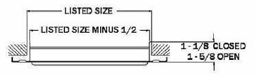 1 Way Curve Blade Ceiling / Sidewall Register 2