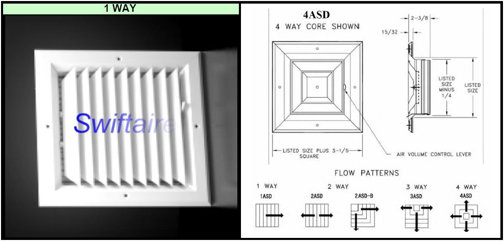 Aluminum Square Diffuser