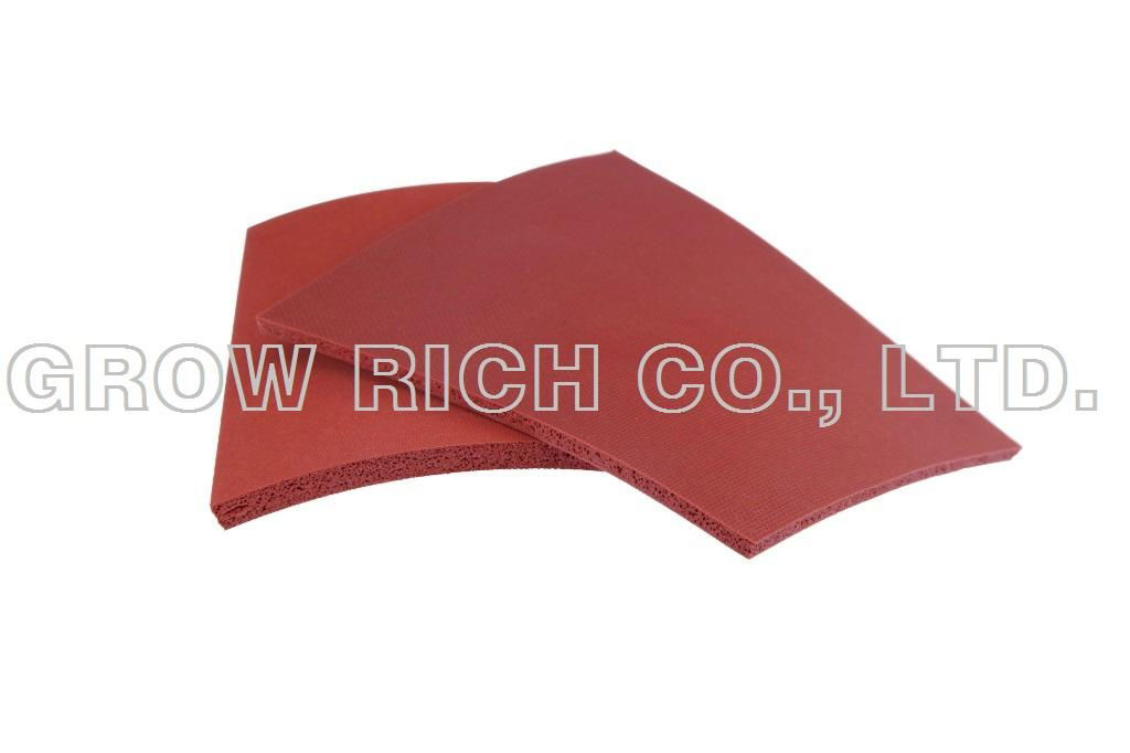 Silicone rubber sponge sheet