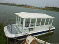 Pontoon boat catamaran boat