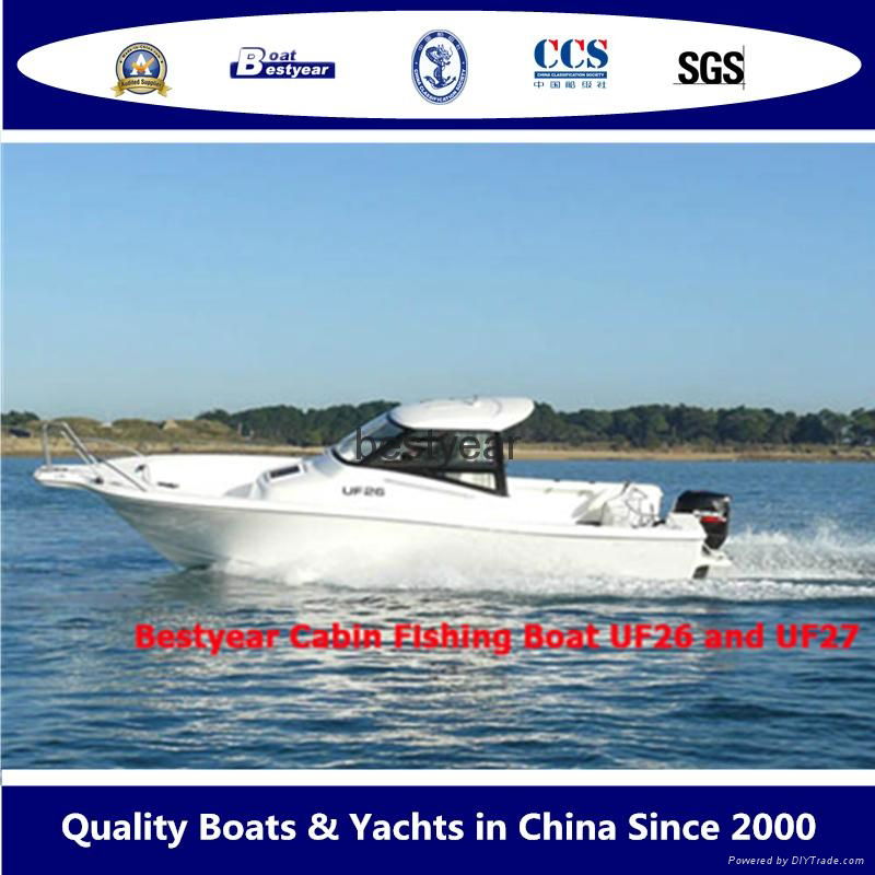 UF26 open and Cabin boat 2