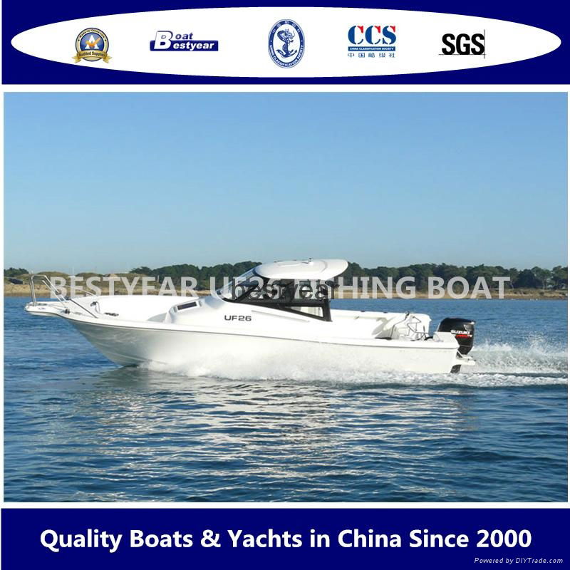 UF26 open and Cabin boat 3