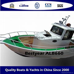 Aluminum pilot house fishing boat:ALB680