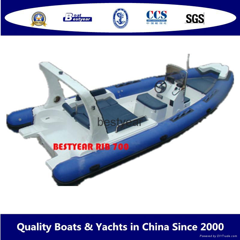RIB700 boat - China - Manufacturer - rigid hull inflatable ...