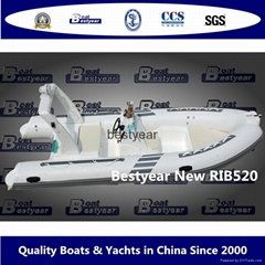 Rib520C deep V hull boat