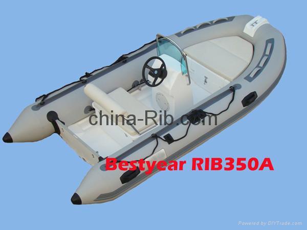 Rigid hull inflatable boat-Rib350