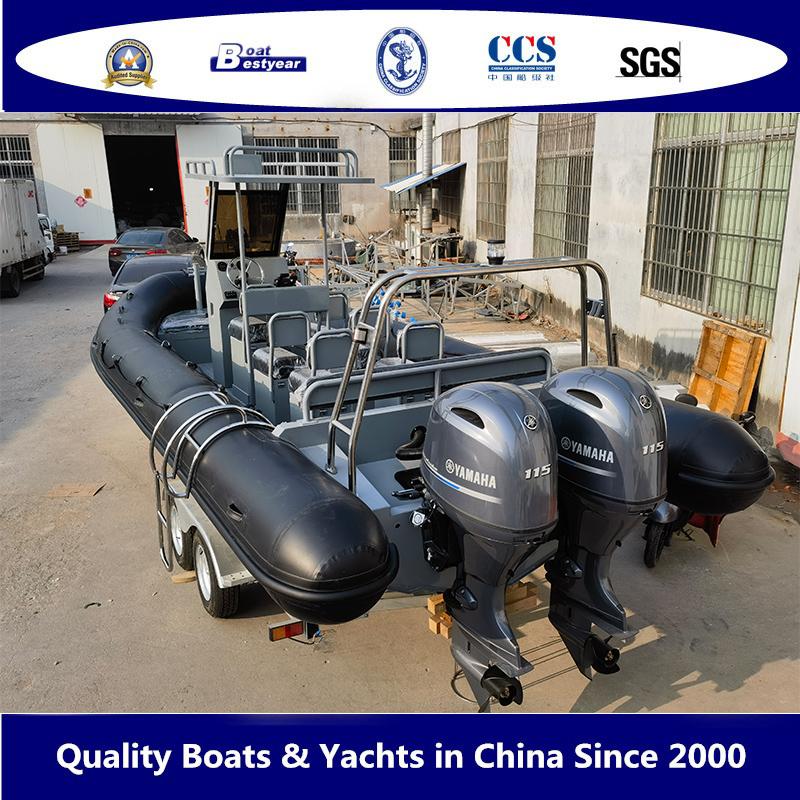 2024 new model Aluminum Rigid inflatable Boat-Rib760AL 2