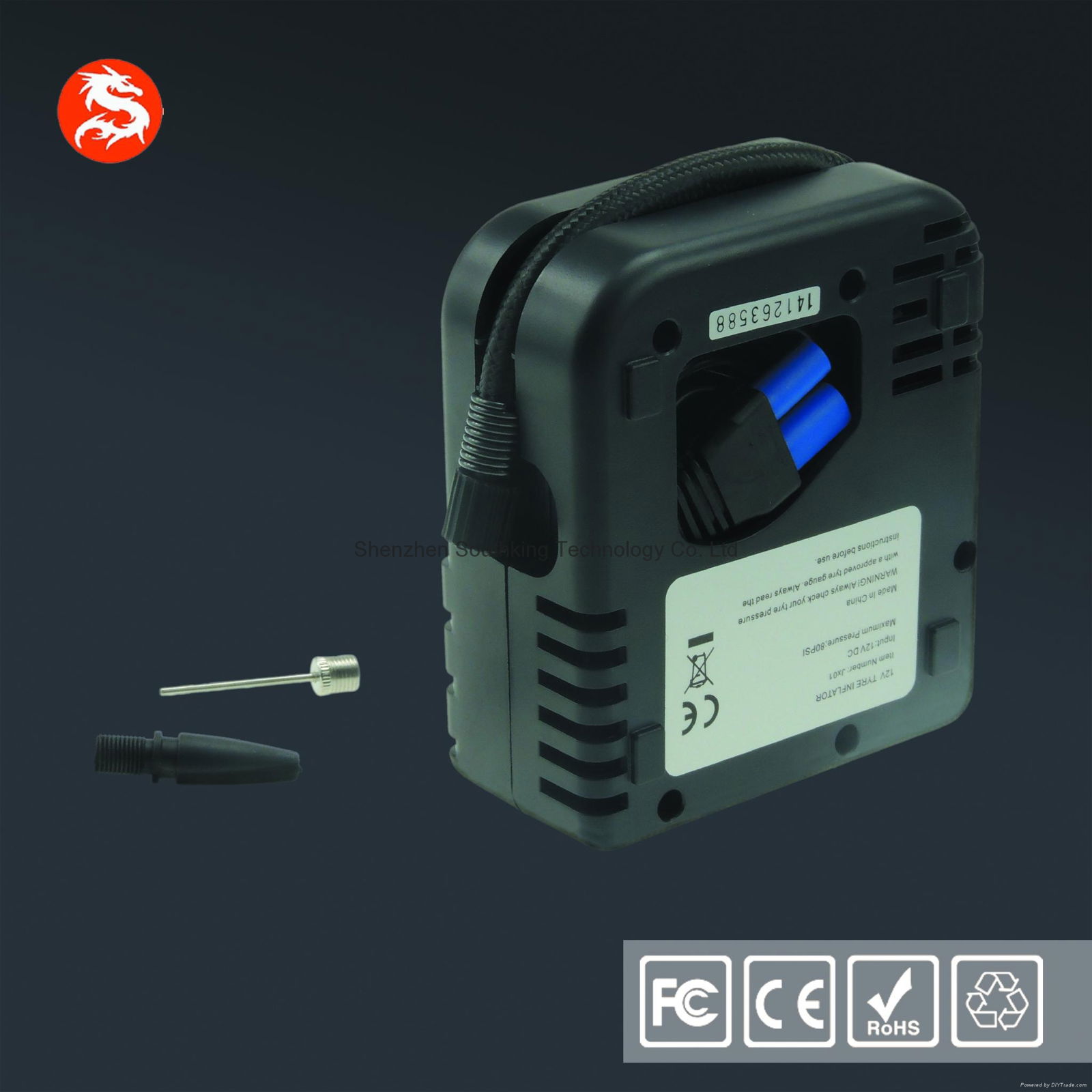 Multi-function 12V Mini jump starter /Car  battery charger 2