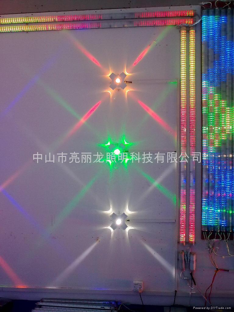 LED十字星光灯户外墙壁灯写字楼宇装饰灯四面发光投射灯 3