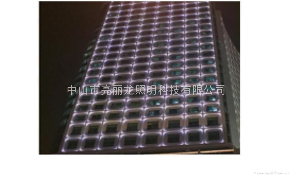 LED十字星光灯户外墙壁灯写字楼宇装饰灯四面发光投射灯 4