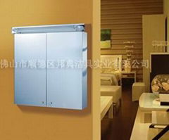 stainless steel  cabinet with mirror