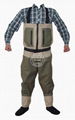 Waterproof breathable chest fishing wader 4