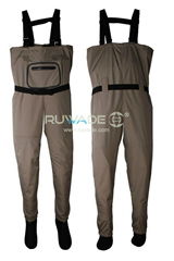 Waterproof breathable chest fishing wader