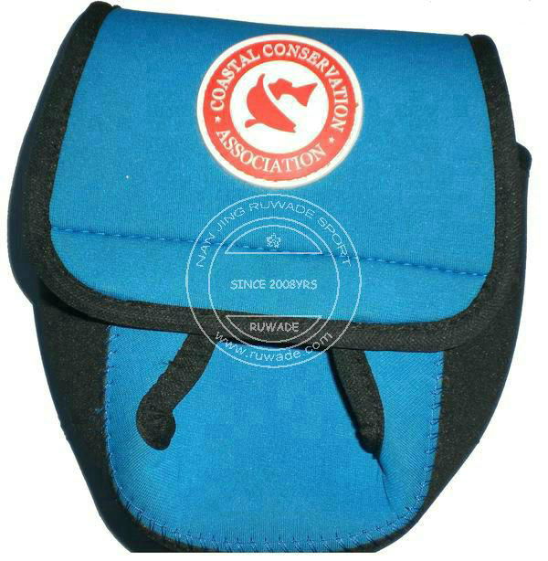 Neoprene fly spinning fishing reel case bag pouch reel case pouch
