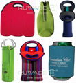 Neoprene wine can bottle cooler holder tote,2 pack,6 pack 1