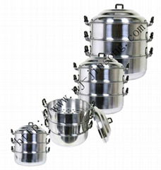 Aluminum steam pot