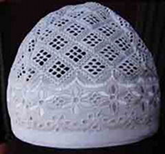 White Fabric Cap