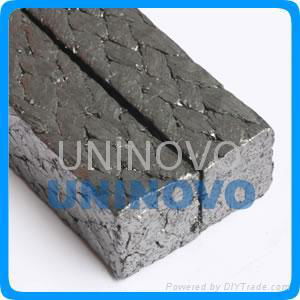 Expanded graphite braided packing reinforced by metal wire 2
