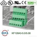triple row level screw PCB terminal block KF128 1