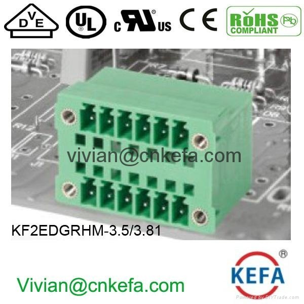 plug-in Terminal connector KF2EDGVH/RH-3.5/3.81/5.0/5.08 2