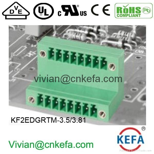 plug-in Terminal connector KF2EDGVH/RH-3.5/3.81/5.0/5.08 4