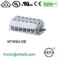 Spring terminal block connector dual row 2 level wire connector 1