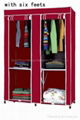 foldable fabric wardrobe (with six legs) 3