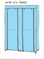 foldable fabric wardrobe (with six legs) 4