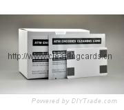 ATM encoded cleaning card