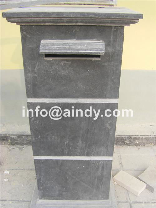 blue limestone mailbox 3