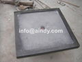 blue limestone square wash basin