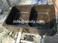 blue limestone square wash basin 2