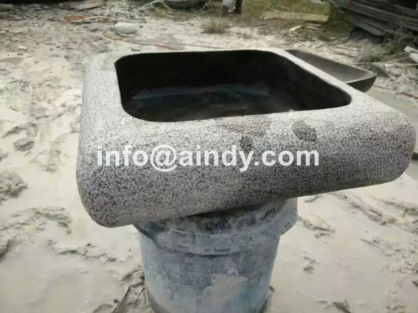 blue limestone square wash basin 5