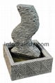 Natural blue limestone garden water fountain 1